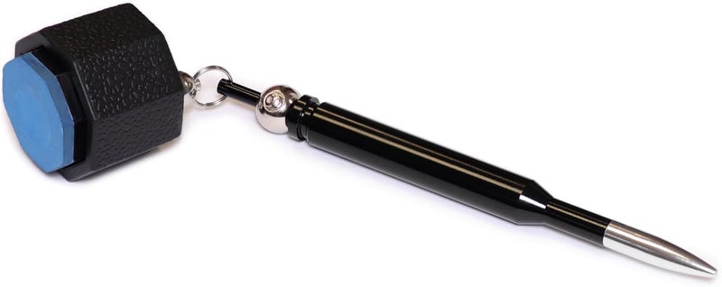 okko Octagon Bullet Billiard Pool Cue Chalk Pocket Holder Black + 1 Tube/5 pcs of Predator Chalk - Image 4